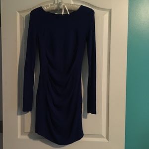 Royal blue express sweater dress