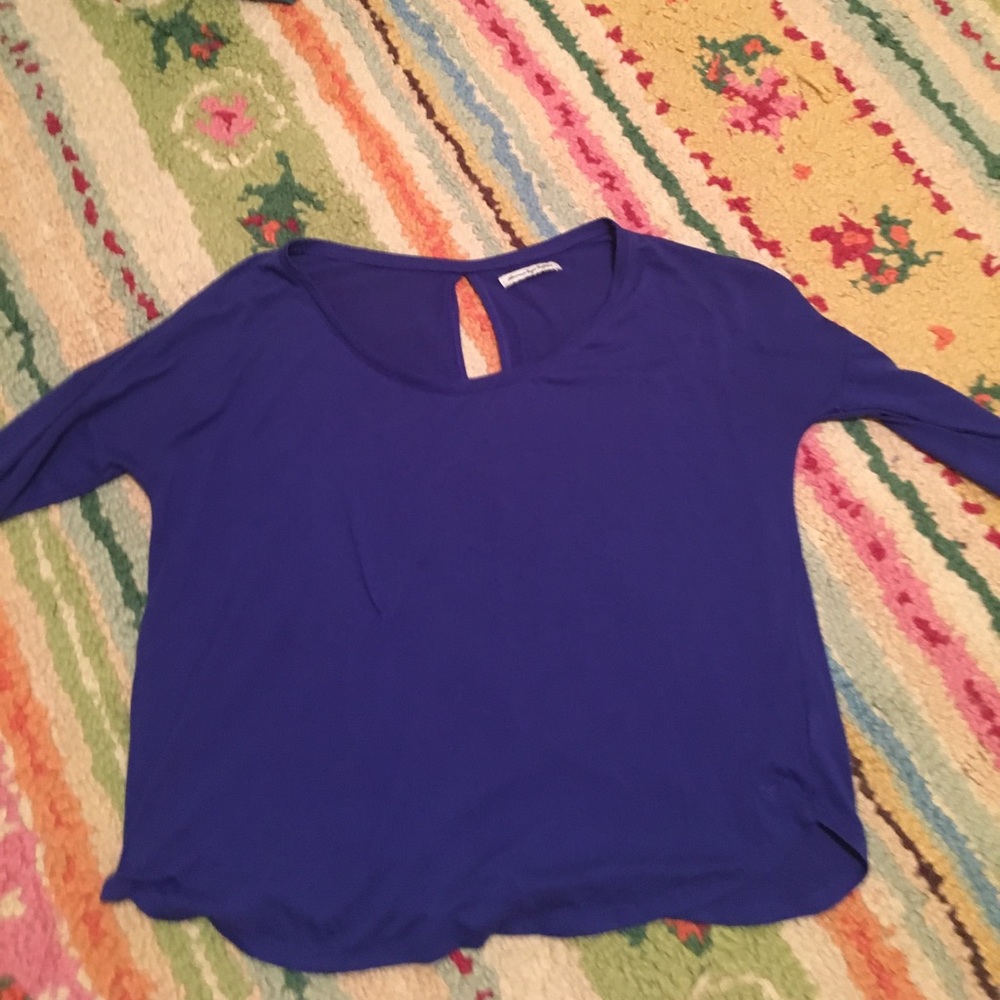 American Eagle Royal Blue Shirt with Cutout