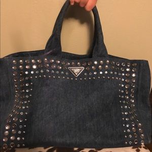Denim Prada bag