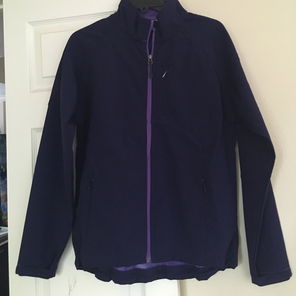 Double diamond soft shell jacket w/faux fur lining