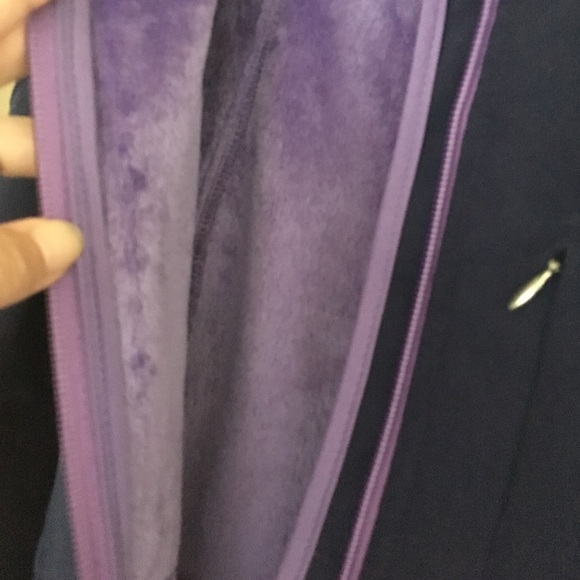 Double diamond soft shell jacket w/faux fur lining - Picture 2 of 7