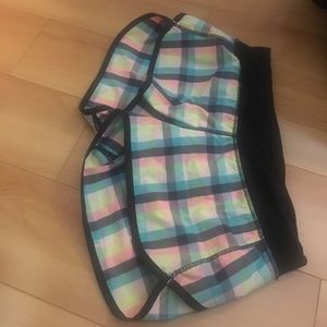 Lululemon speed short plaid