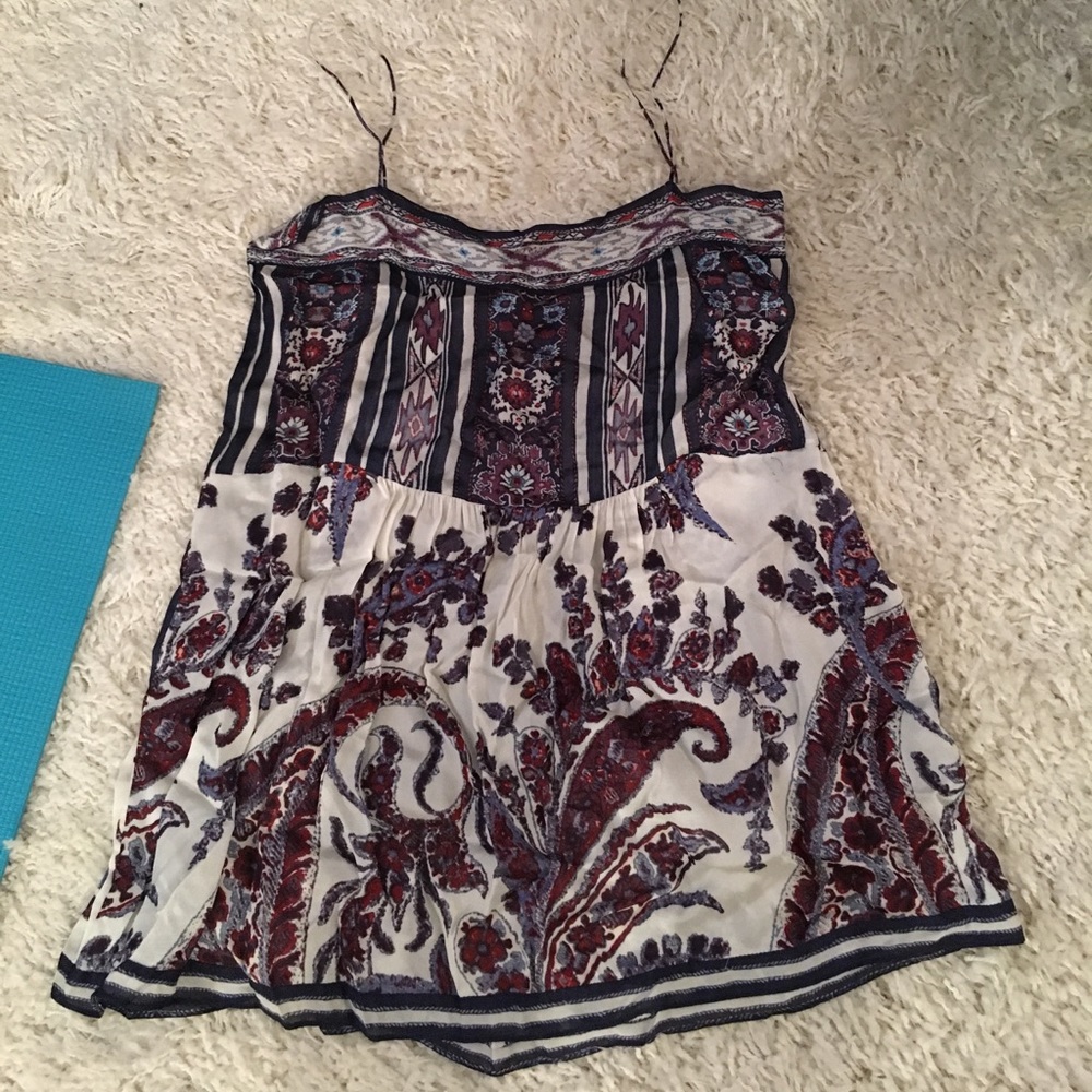 Isabel Marant Etoile silk printed tank.