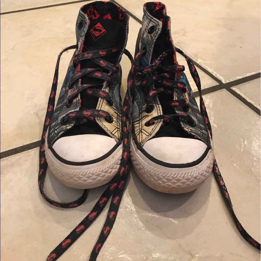 Hi-top Converse.
