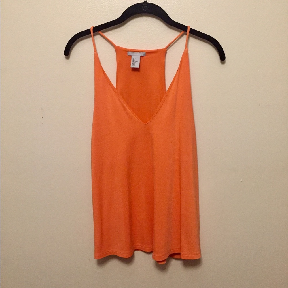 Bright Orange Racer Back Tank