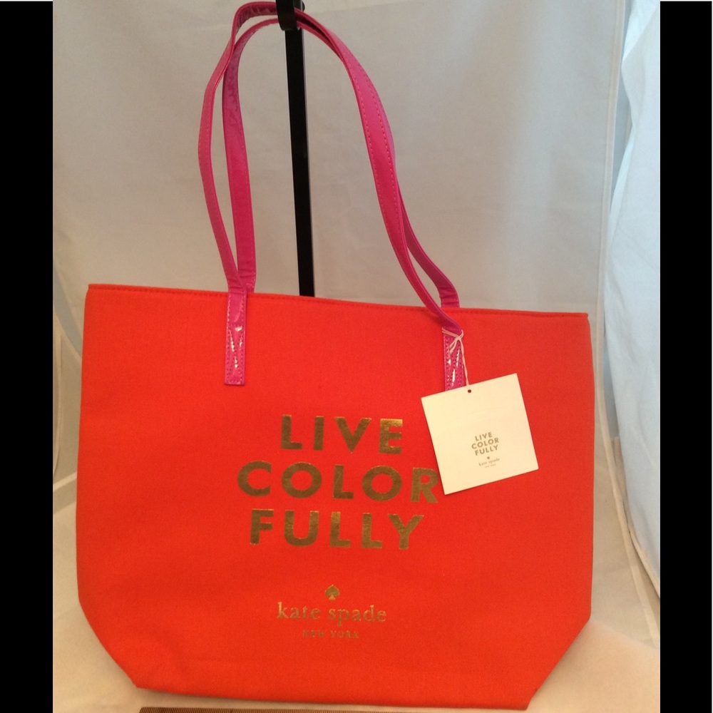 Kate Spade NY♠️" Live Color Fully " Canvas Tote