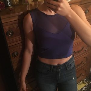 Mesh crop top