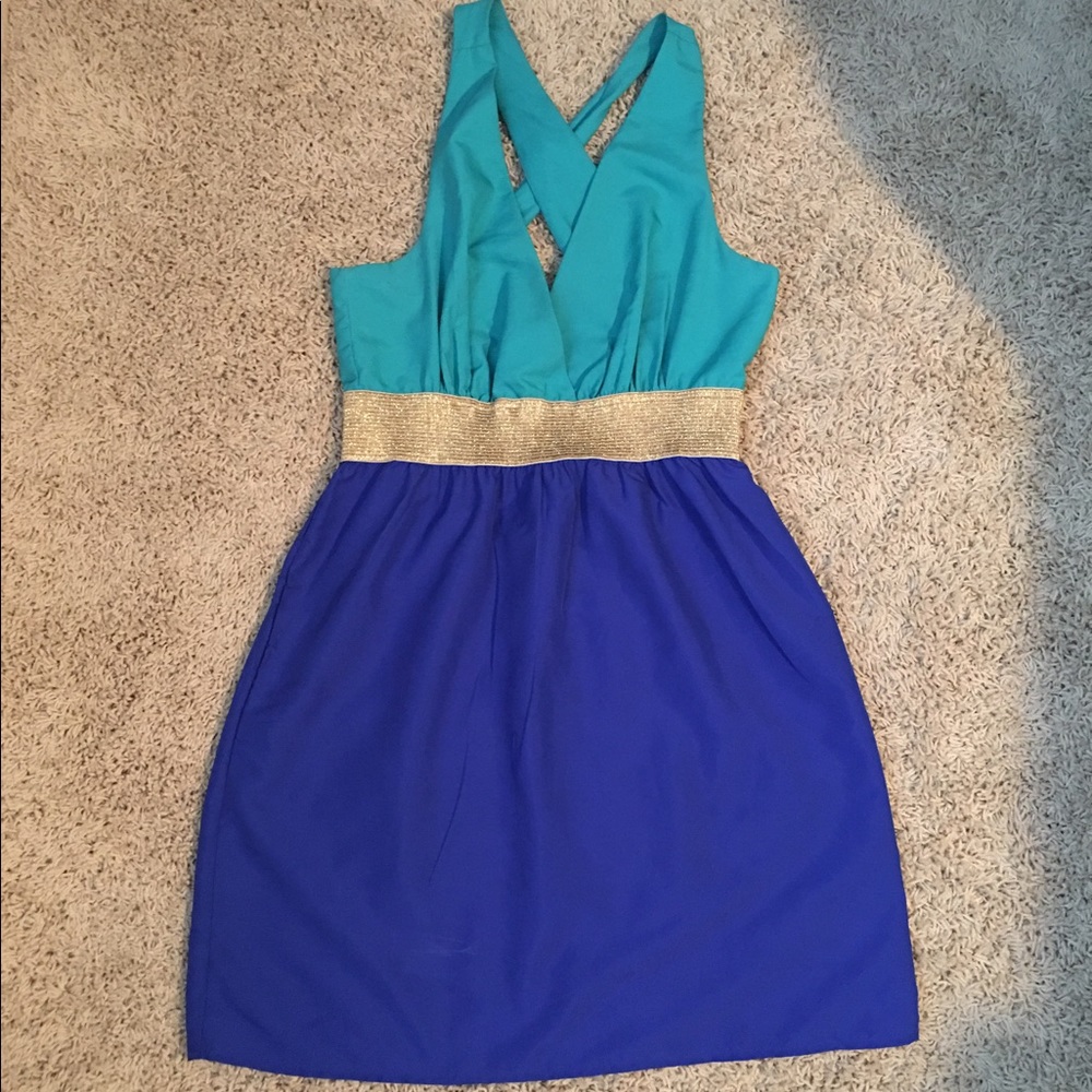 Charlotte Russe Teal/Blue Dress