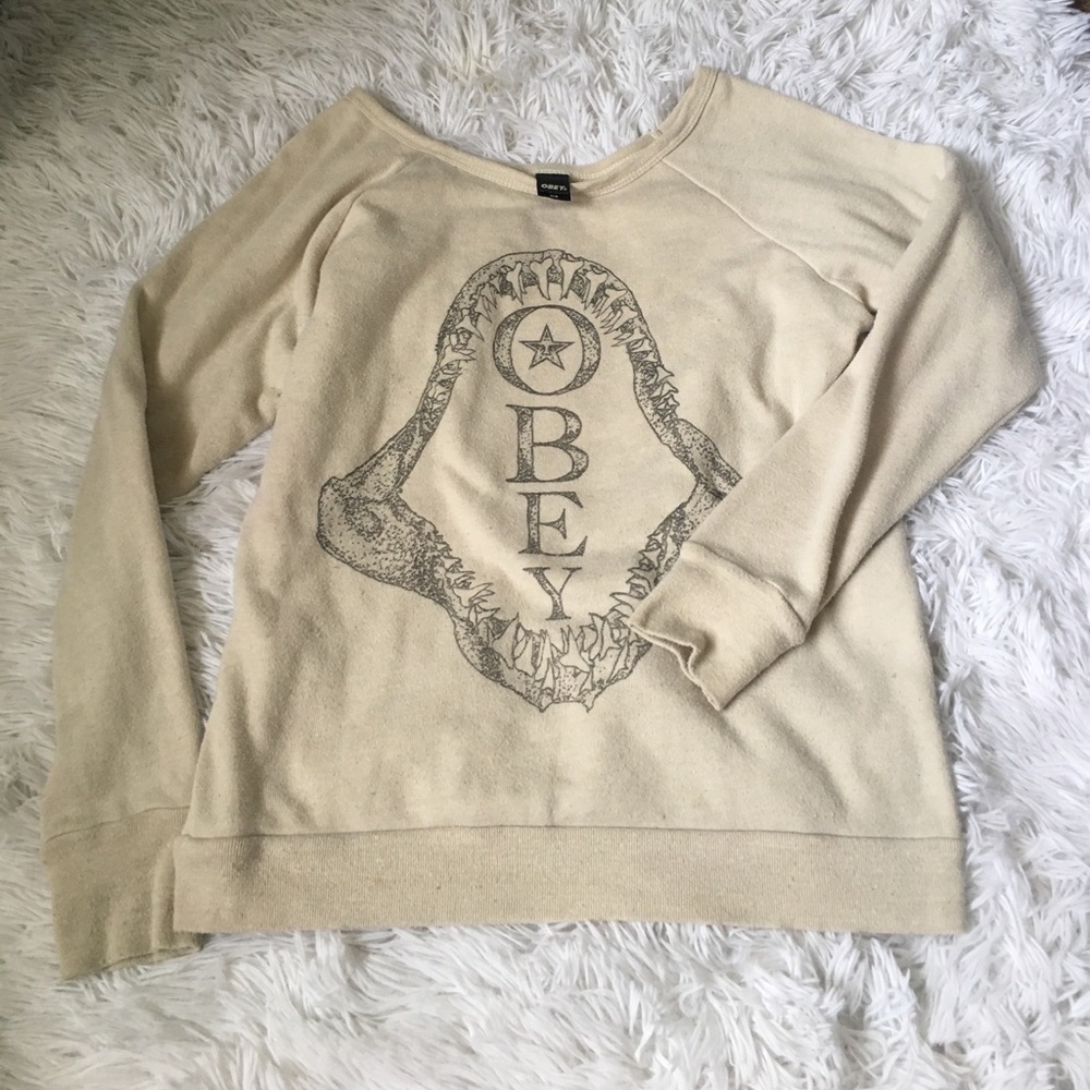 X Small Obey Pull Over Sweater