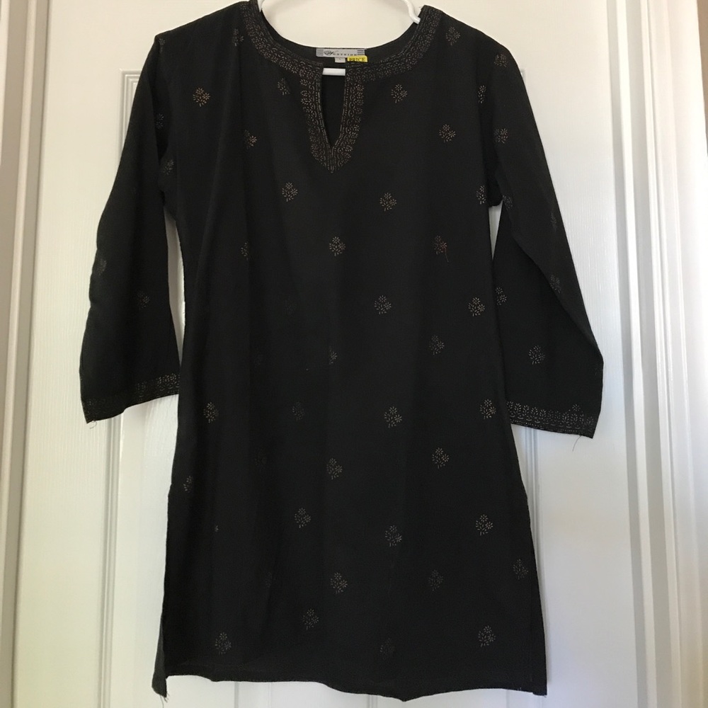 NEW Black Cotton Kurti (K41)
