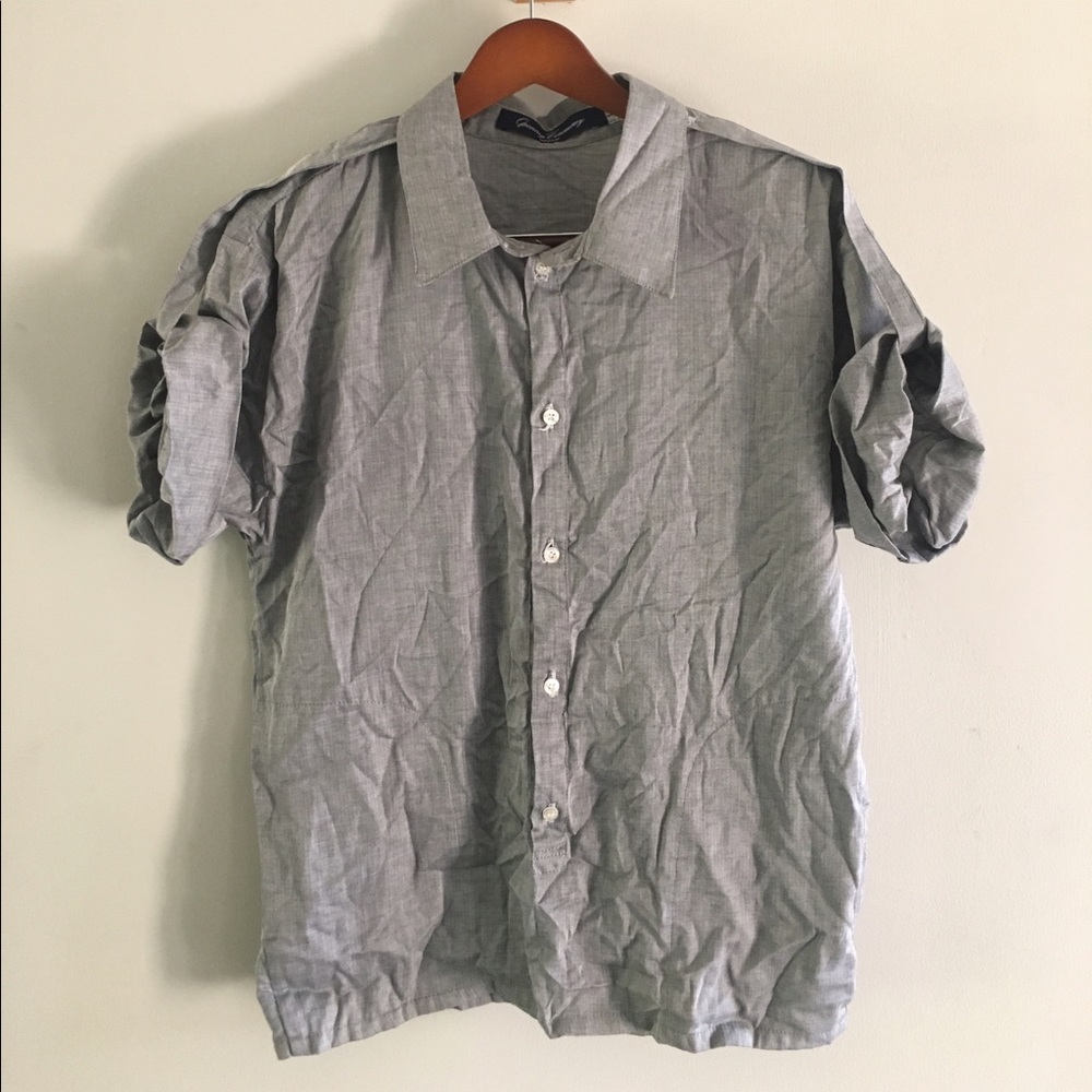 OPENING CEREMONY gray top with straps & pockets