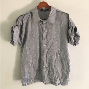 OPENING CEREMONY gray top with straps & pockets