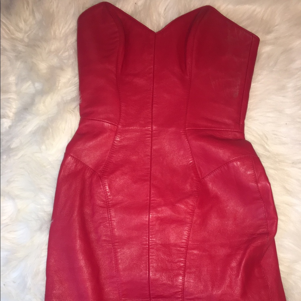 LOWEST PRICE!! Vintage Michael Hoban leather dress
