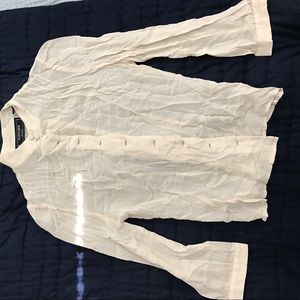 Button up cream blouse