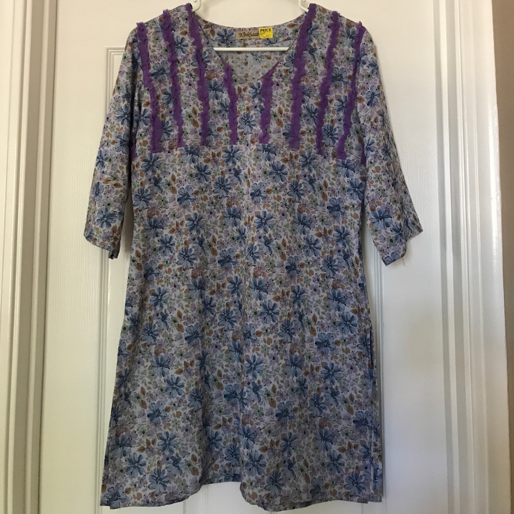 NEW Floral Printed Cotton Kurti (K46)