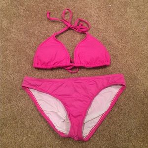 Hot pink bikini