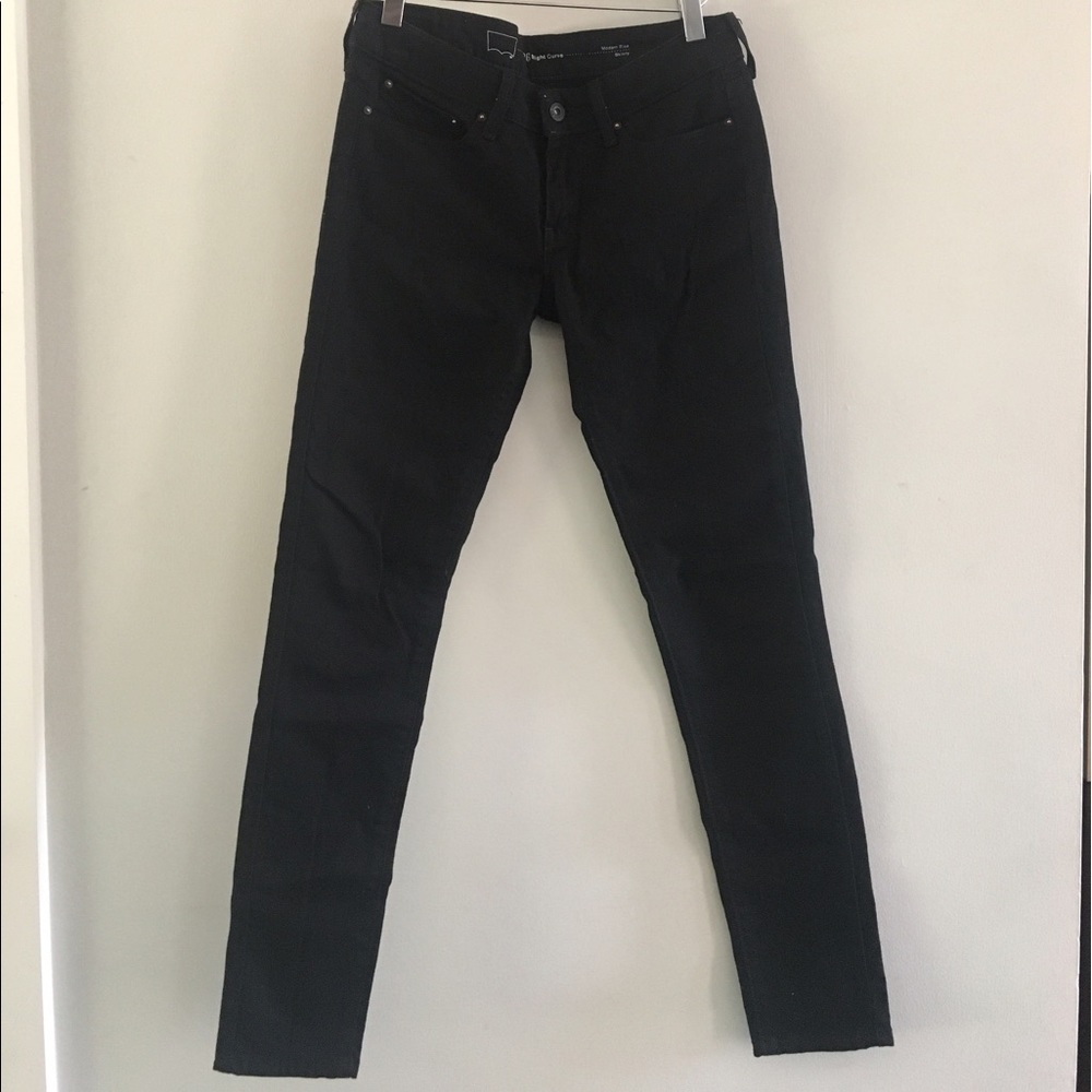 Levi's Black Denim Skinny Modern Rise Slight Curve