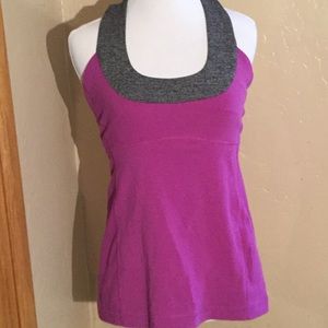 Lululemon Purple Scoop Neck Tank Top