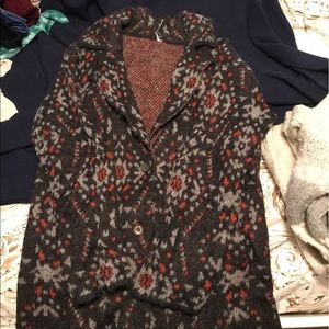 MIDI length red patterned sweater from FP