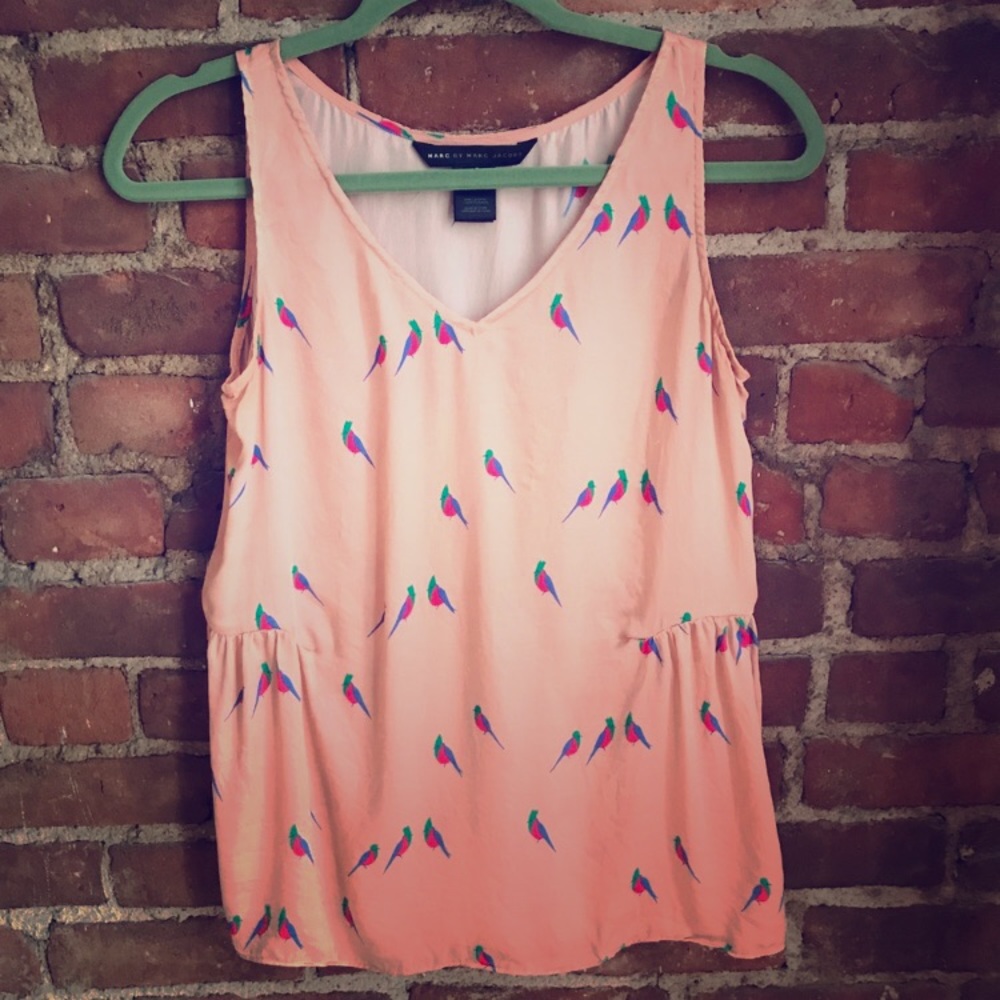 Marc by Marc Jacobs 100% silk vintage top