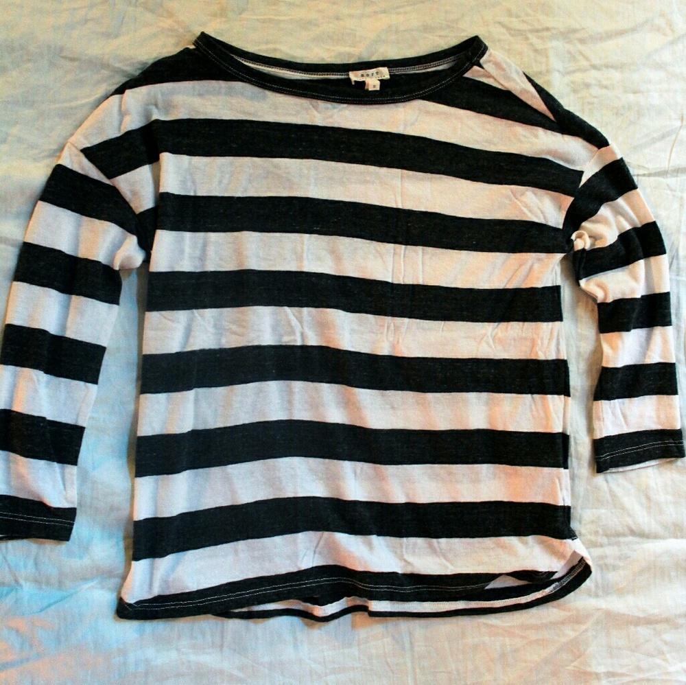 Soft Joie striped mid-sleeve