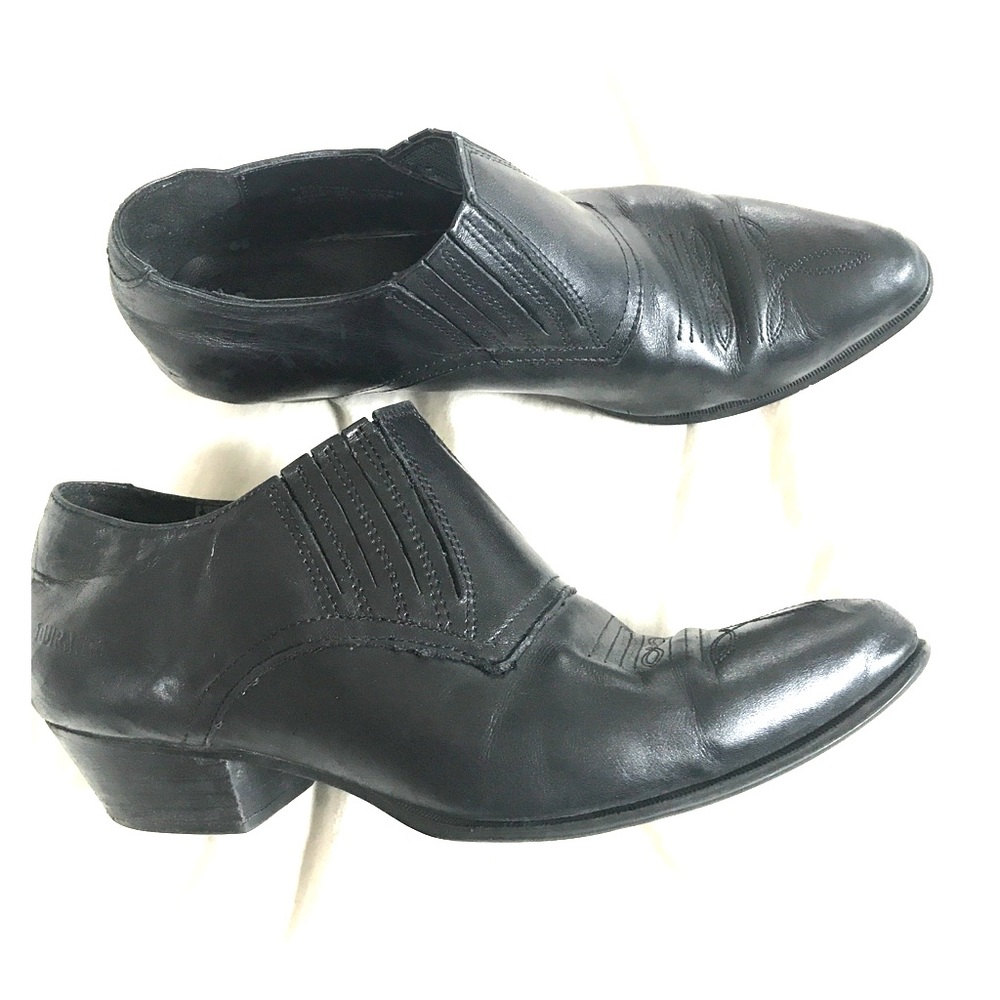 Durango leather cowboy ankle boots