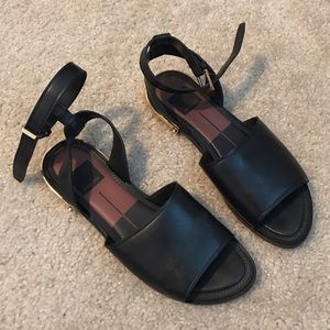 Dolce Vita Black Leather Sandals