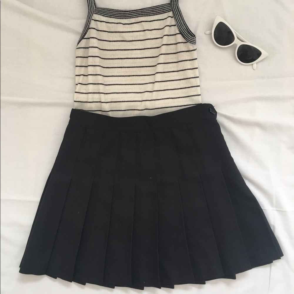 American Apparel Mini Black Tennis Skirt