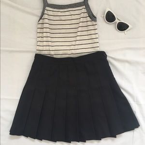 American Apparel Mini Black Tennis Skirt