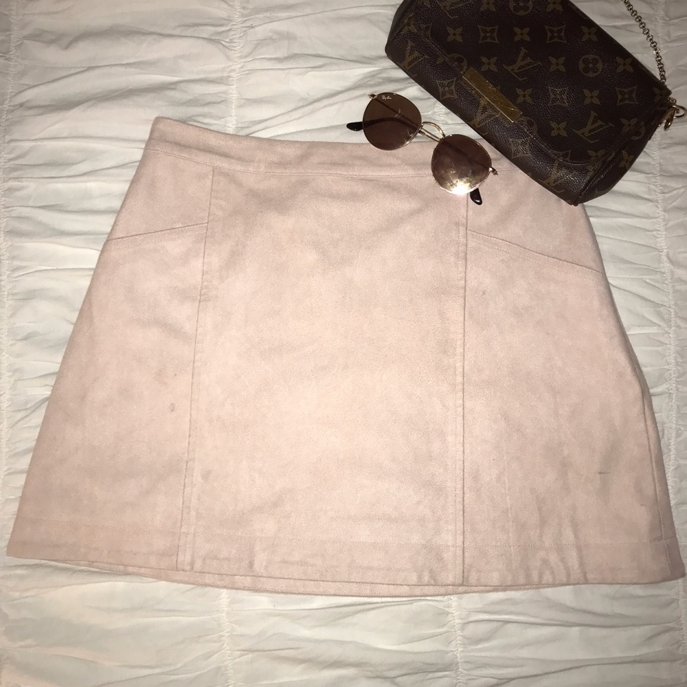 SUEDE BLUSH PINK MINI