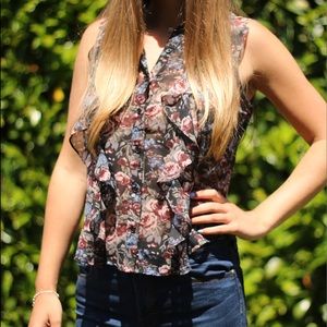 Band of gypsies floral print tank