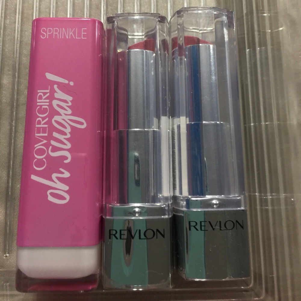 Drugstore lipsticks lot of three