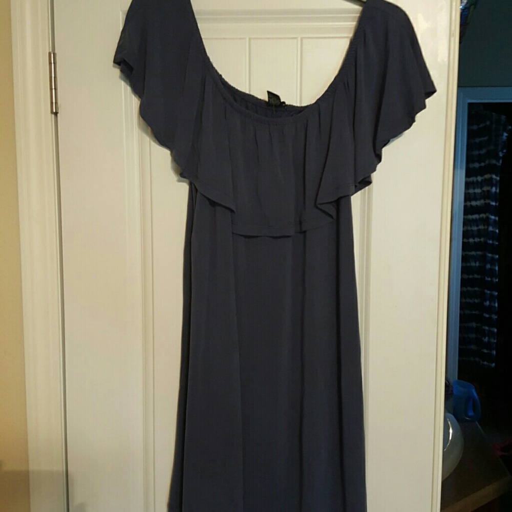 Rue 21 Blue off shoulder dress
