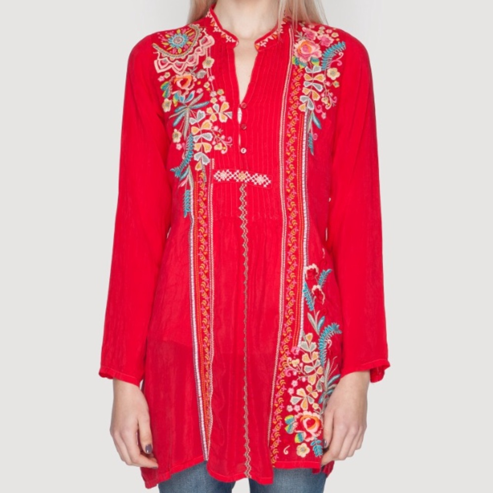 Johnny Was Sheela Tunic Size Medium