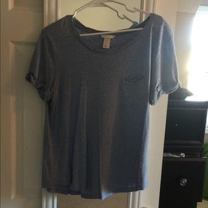 H&M light blue short sleeved shirt