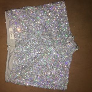 Charlotte Russe High waisted Sequin Shorts