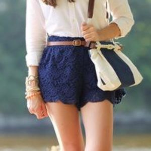 Abercrombie Crochet Shorts