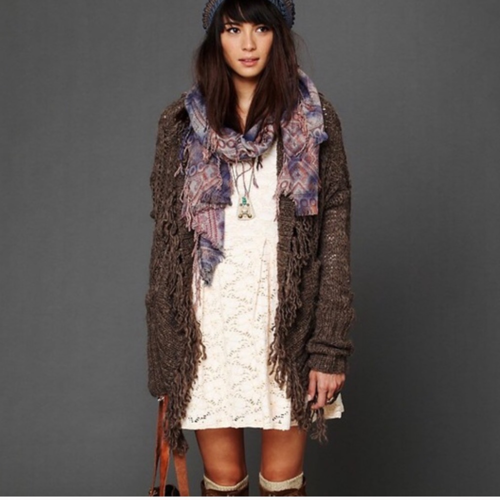 Free people lace mini dress