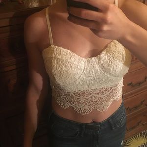 Lace crop top