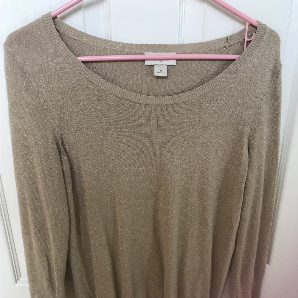 Lightweight gold sweater from the Loft