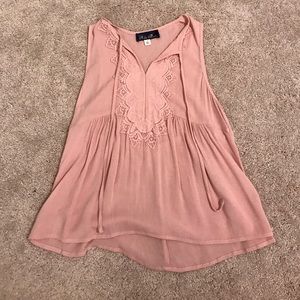 Light pink fancy tank top