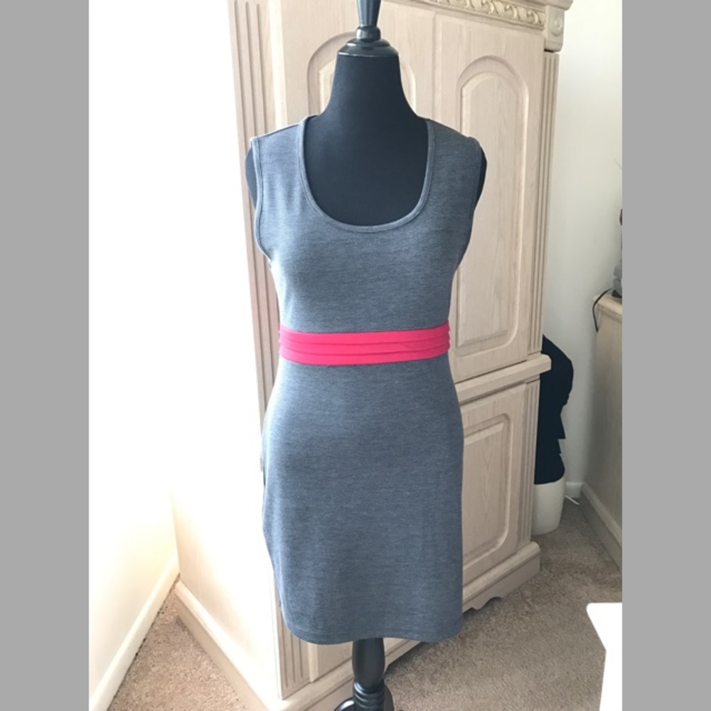Planet Gold Couture Gray Stretch Dress
