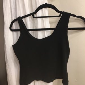 Black crop top