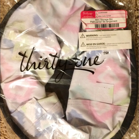 Thirty One Mini Storage Bin Candy Corner - Picture 2 of 3