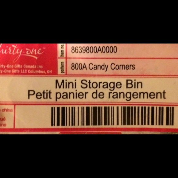 Thirty One Mini Storage Bin Candy Corner - Picture 3 of 3