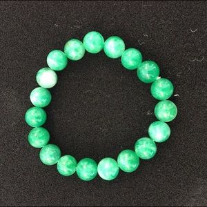 Genuine jade stretch bracelet