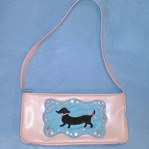 Purse with dachshund detail