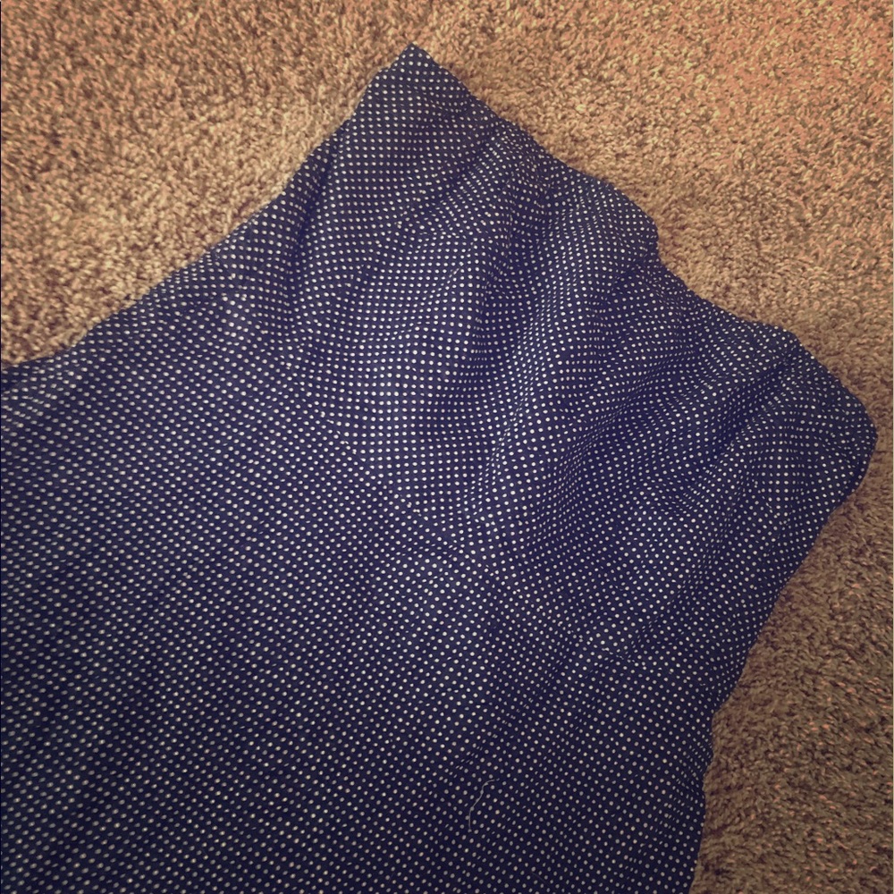 NWT J. Crew Navy Polkadot Strapless Dress