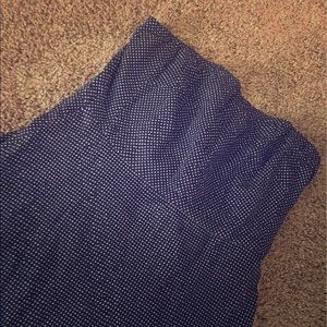 NWT J. Crew Navy Polkadot Strapless Dress