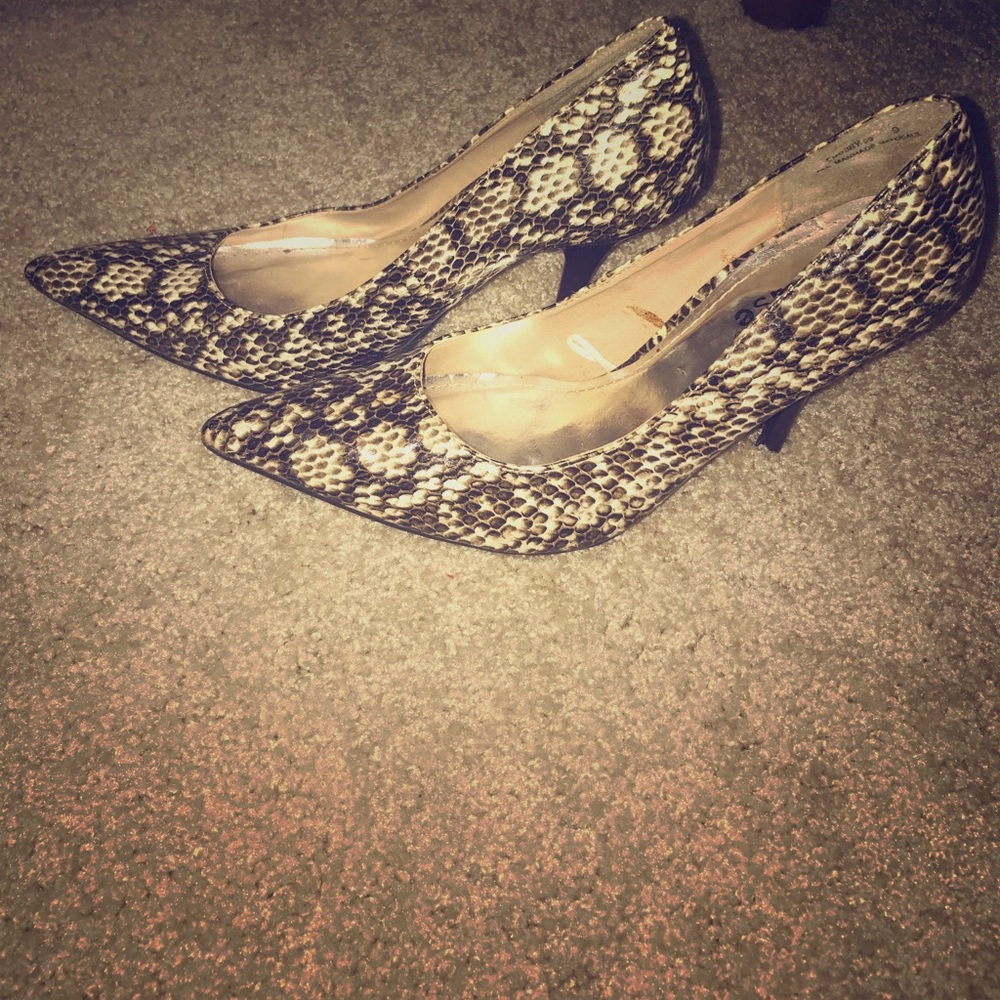 Snakeskin heels